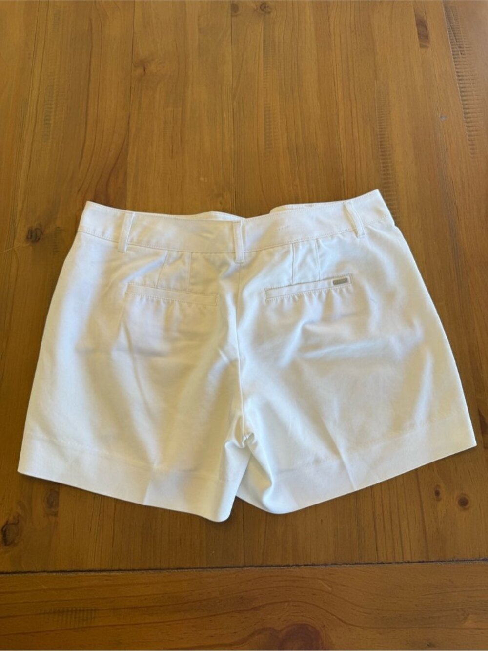 Women's White Shorts - Picture 2 of 3